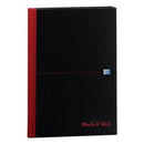 Oxford Black n'Red Matt Casebound Hardback A4 Notebook