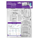 CE A5 Clear Stamp Set (39pcs) - Birthday Verses
