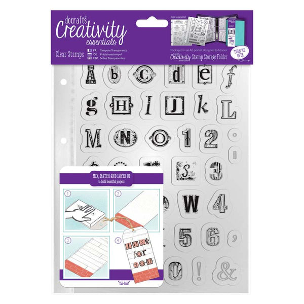 CE A5 Clear Stamp Set (41pcs) - Alphabet