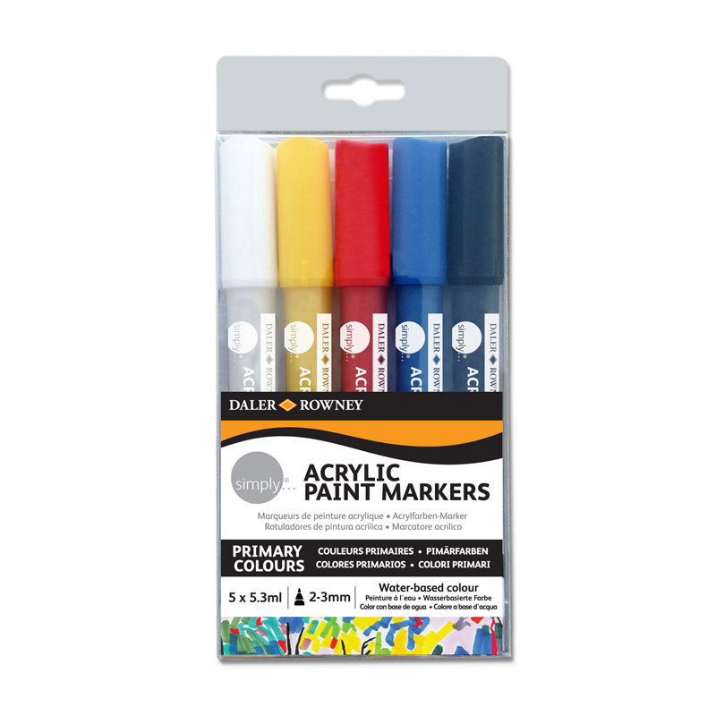 Daler-Rowney Simply Acrylic Paint Markers (Pack of 5)