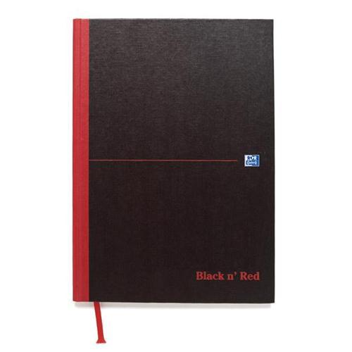 Oxford Black n'Red Matt Casebound Hardback A5 Notebook