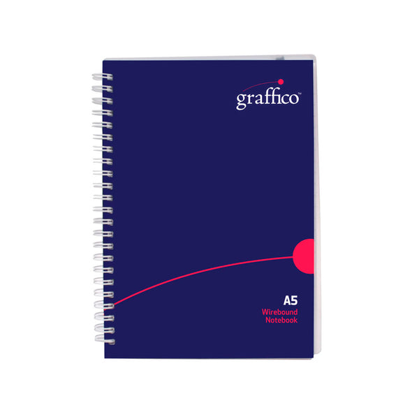 Graffico Hard Cover Wirebound Notebook 160 Pages A5