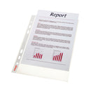Esselte Pocket Top Opening Embossed A5 Clear (Pack of 25)