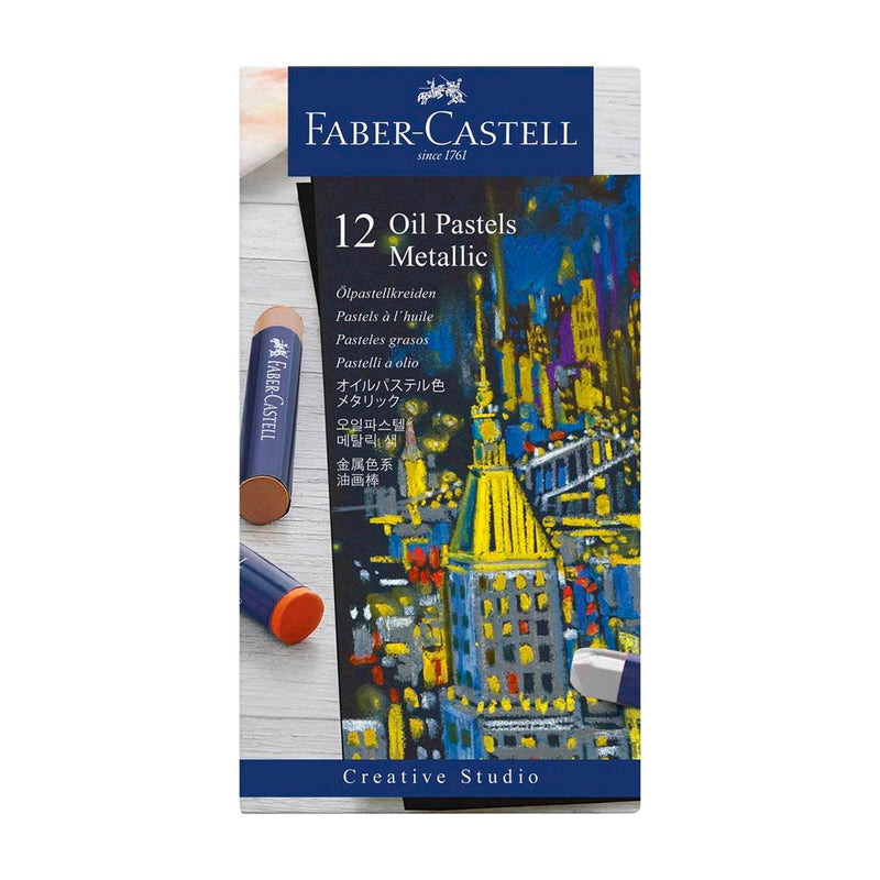 Faber-Castell Creative Studio Oil Pastels Metallics (Box of 12)