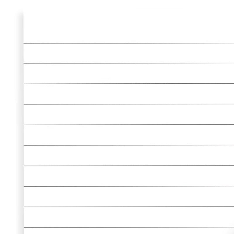 Filofax White Ruled Notepad Refill