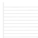 Filofax White Ruled Notepad Refill