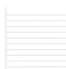Filofax White Ruled Notepad Refill