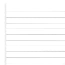 Filofax White Ruled Notepad Refill