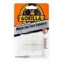 Gorilla Crystal Clear Mounting Tape Squares (Pkd 24)
