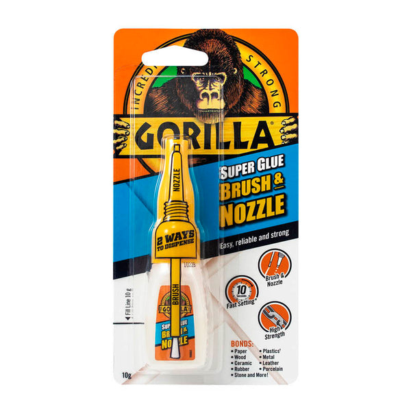 Gorilla Super Glue Brush & Nozzle (10g)