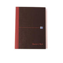 Oxford Black n'Red Matt Casebound Hardback A5 Notebook