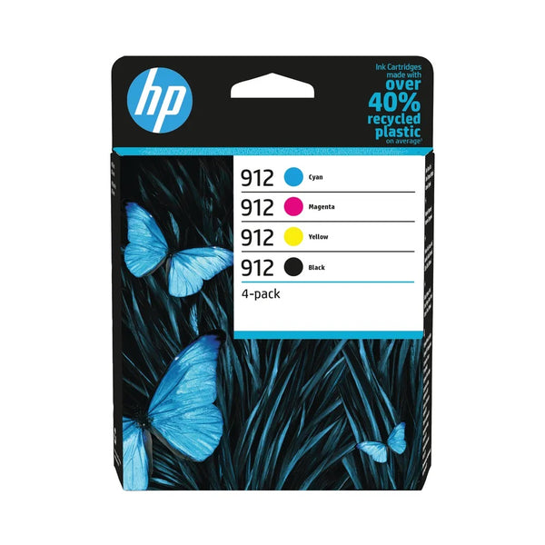 HP 912 CMYK Original Ink Cartridge (Pack of 4) 6ZC74AE