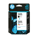 HP 305 Original Ink Cartridge Black-Tri-Colour (Pack of 2)