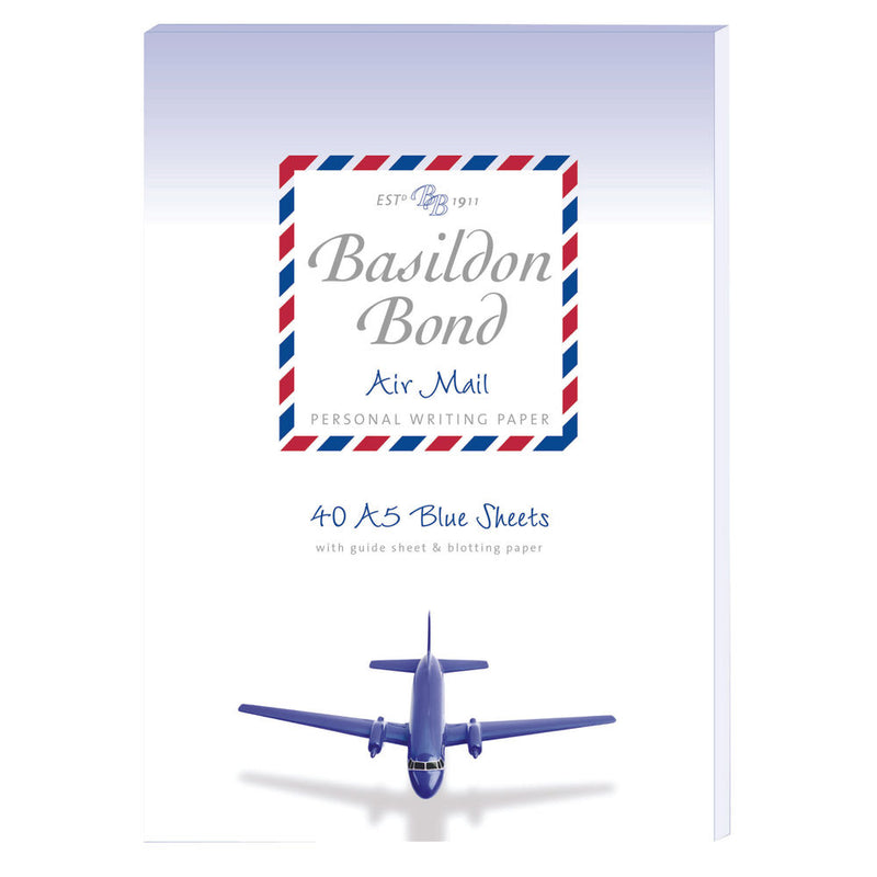 Basildon Bond Blue Airmail Pad 148 x 210mm
