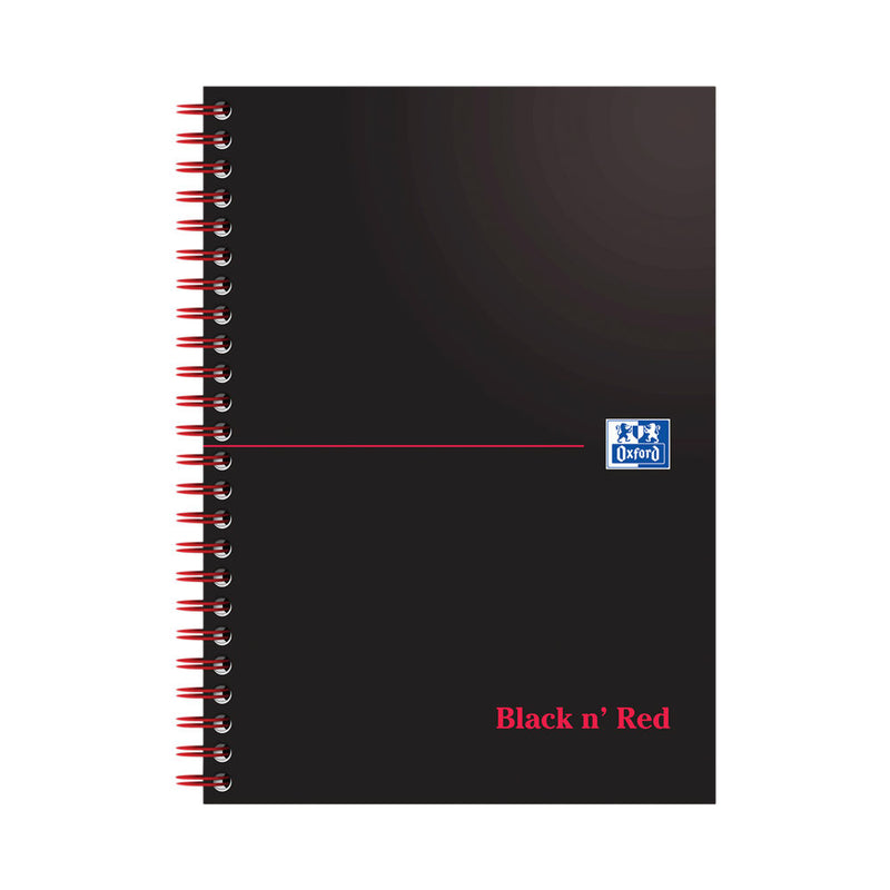 Oxford Black n'Red Wirebound Notebook 100 Pages A5