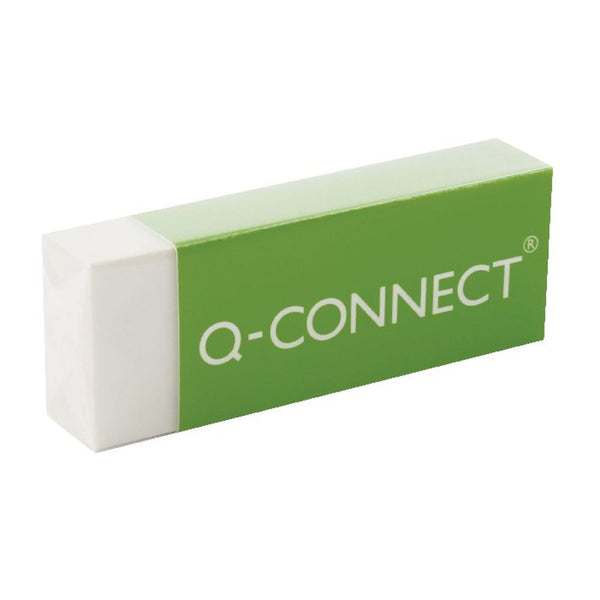 Q-Connect Plastic Eraser White