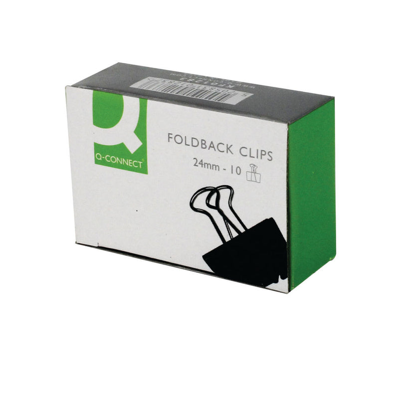 Q-Connect Foldback Clips (Pack of 10)