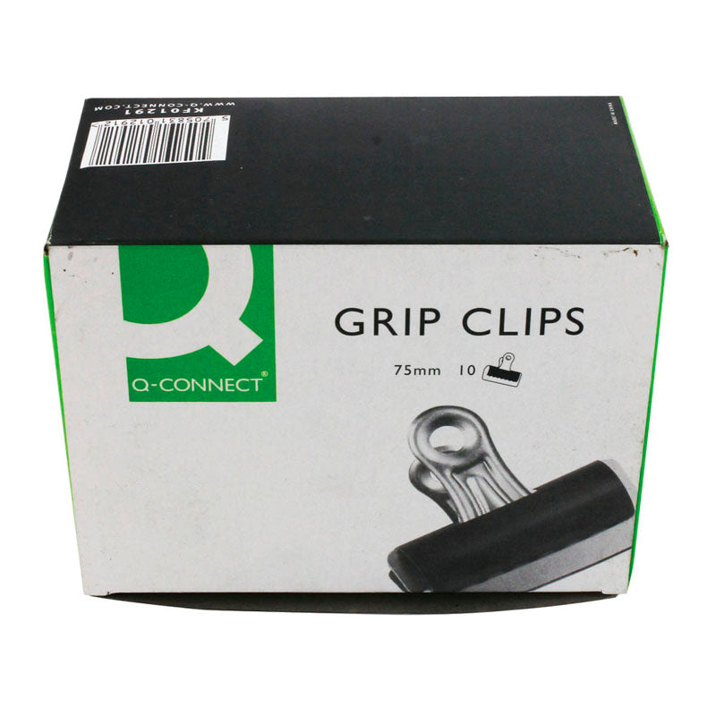 Q-Connect Grip Clip Black (Pack of 10)