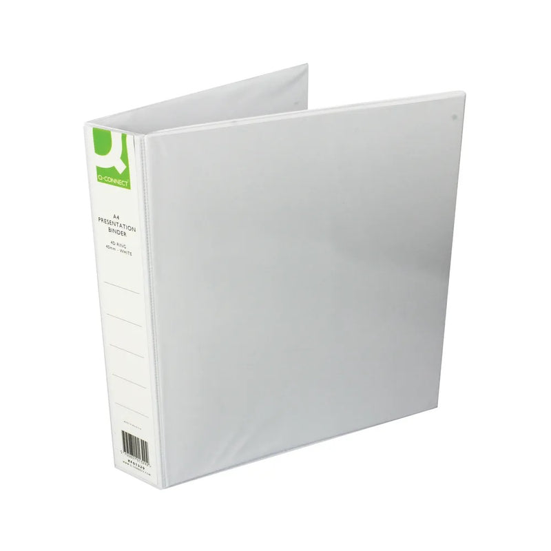 Q-Connect Presentation 40mm 4D Ring Binder A4 White