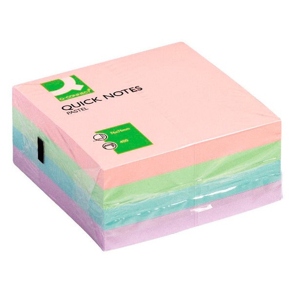 Q-Connect Quick Note Cube 76 x 76mm Pastel