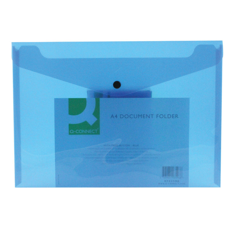 Q-Connect Polypropylene Document Folder A4 Blue