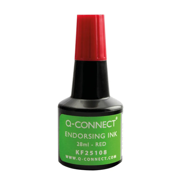 Q-Connect Endorsing Ink 28ml Red