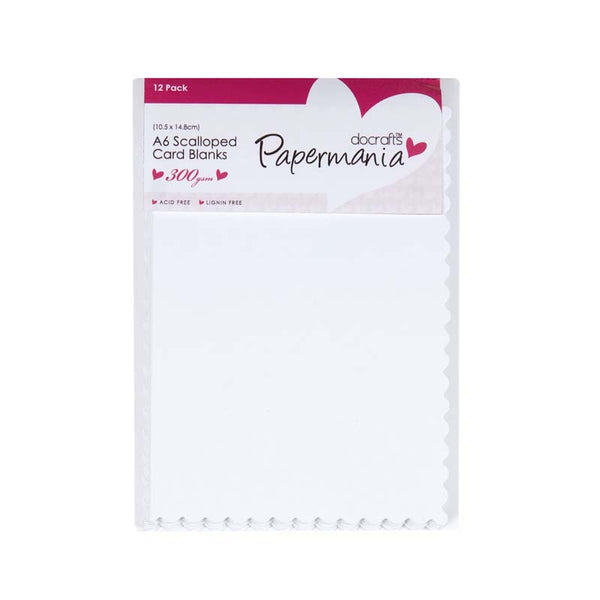 Papermania A6 Cards-Envelopes Scalloped (12pk)