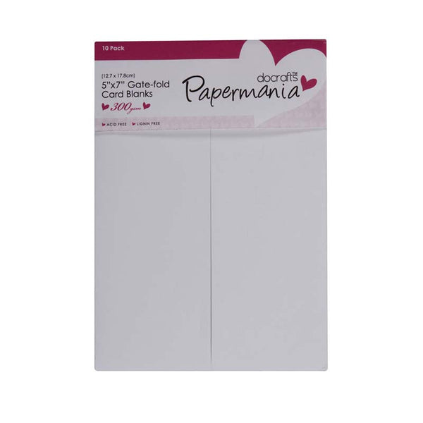 Papermania 5 x 7" Cards-Envelopes Gate-Fold (10pk)