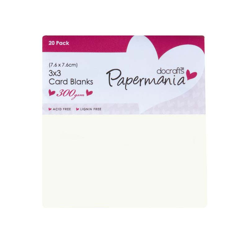 Papermania 3 x 3" Cards and Envelopes (20pk)