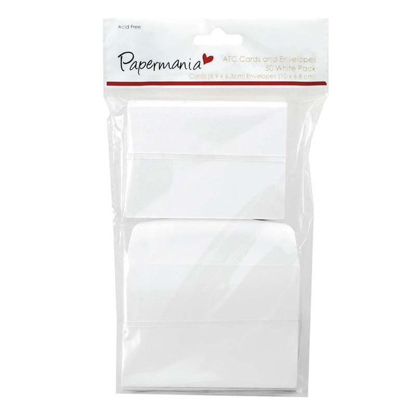 Papermania ATC Cards-Envelopes (50pk) - White