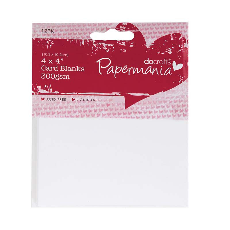 Papermania 4 x 4" Cards-Envelopes (12pk)