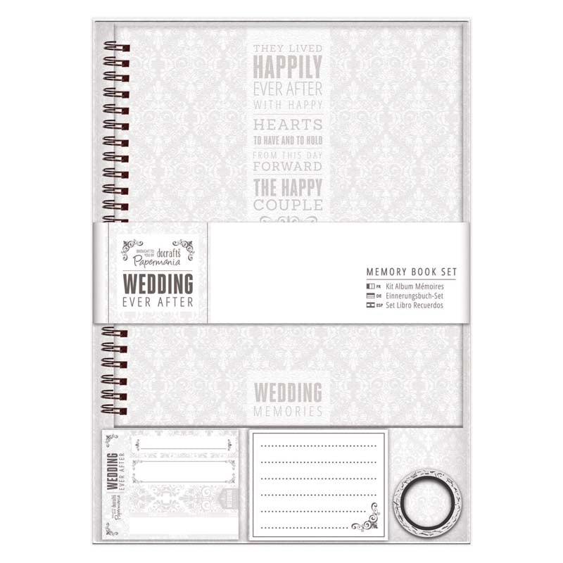 Papermania Memory Book - Wedding - Grey-White