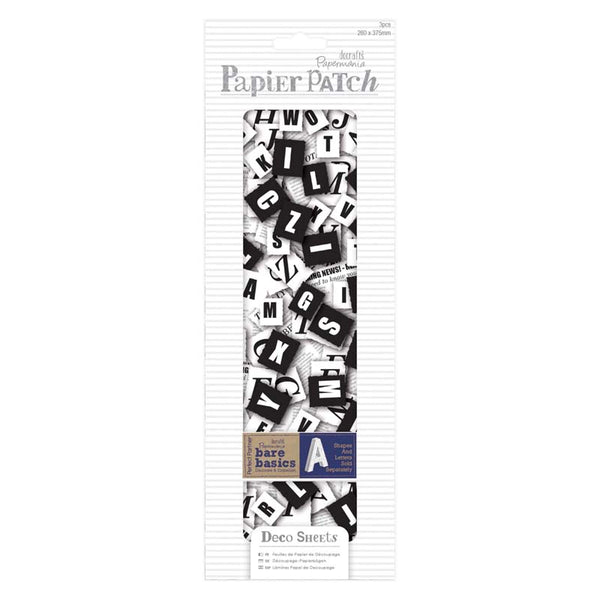Papermania Deco Sheets (3pcs) - Papier Patch - Newspaper
