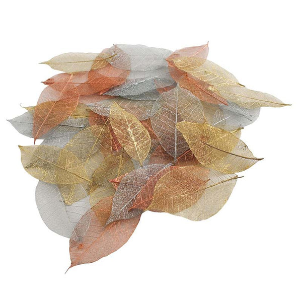 Papermania Skeleton Leaves (40pk) - Metallic