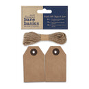 Papermania Kraft Gift Tags & Jute (20pk)