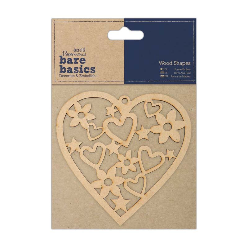 Papermania Wood Shapes - Heart