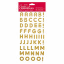 Create Christmas Christmas Alphabet Thicker Stickers - Glitter