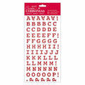Create Christmas Christmas Alphabet Thicker Stickers - Glitter