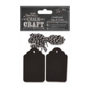 Papermania Chalkboard Tags & Twine (20pcs)