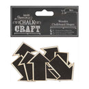 Papermania Wooden Chalkboard Shapes (8pcs) - Arrows