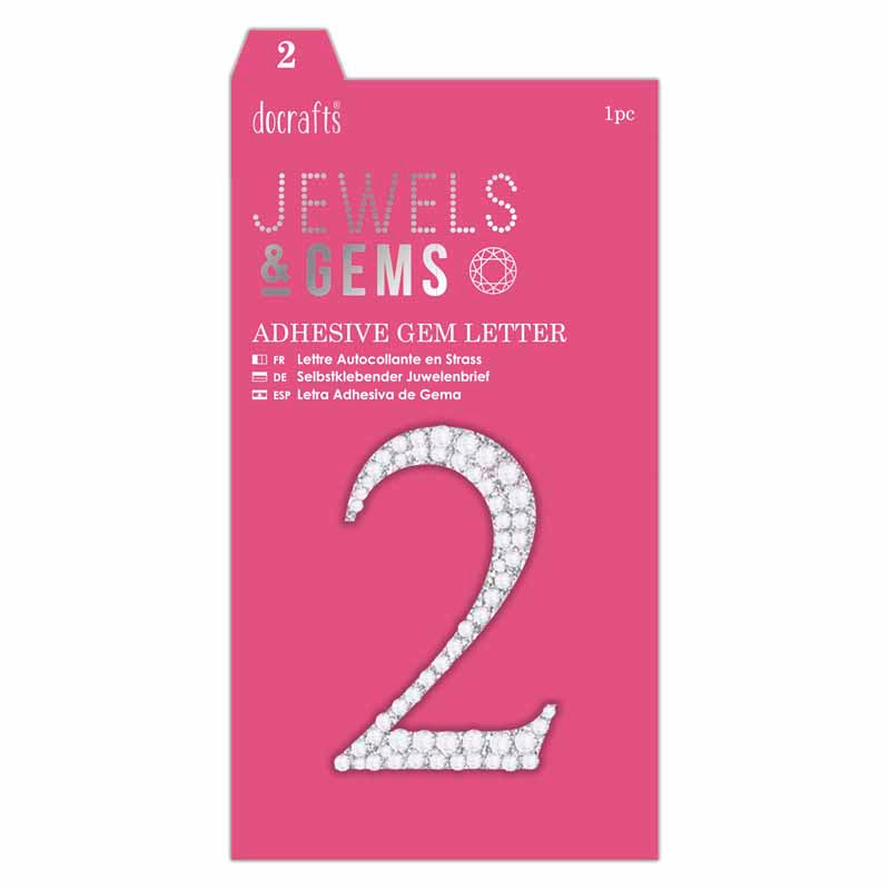 Papermania Adhesive Gem Number (1pc)