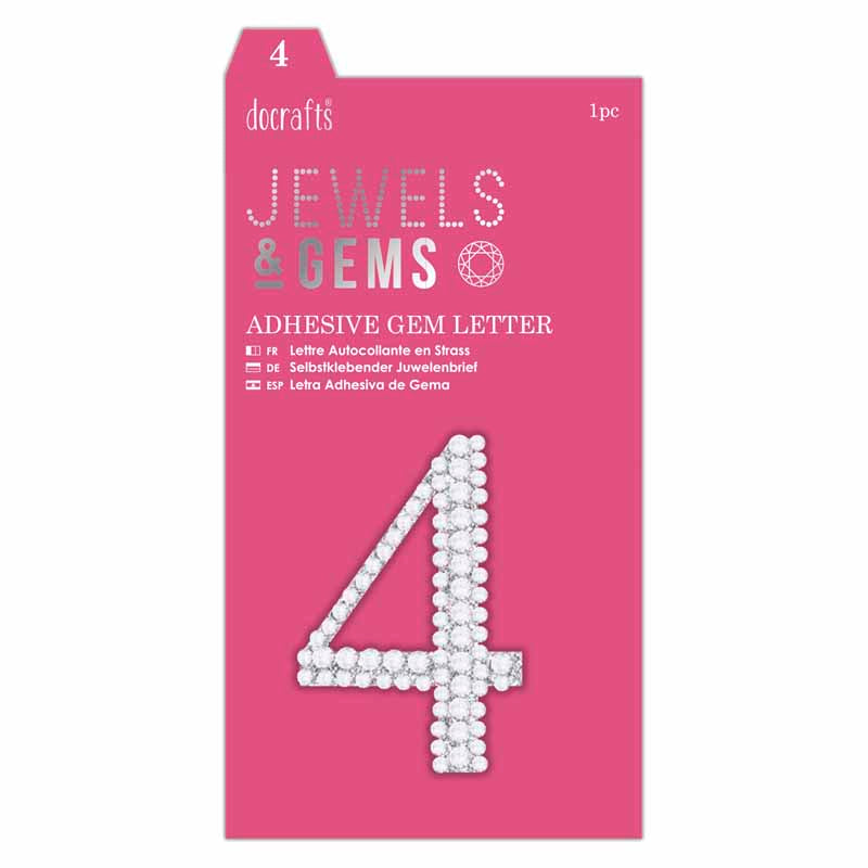 Papermania Adhesive Gem Number (1pc)