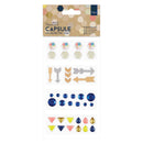 Papermania Embellishments  (39 pcs)  Geometric Kraft