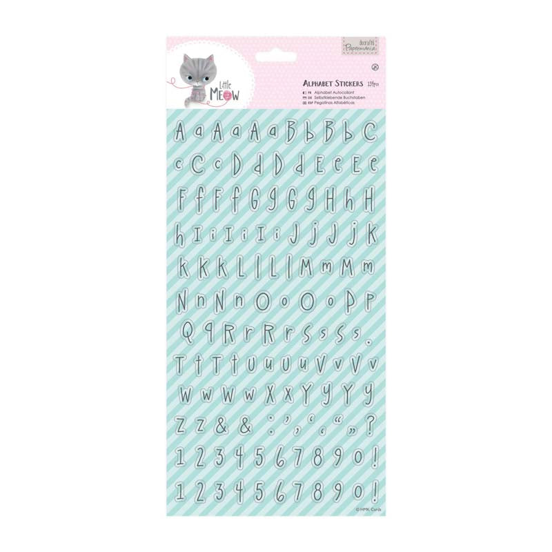 Papermania Alphabet Stickers (134pcs) - Little Meow