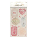 Papermania Canvas Stickers (6pcs) - Vintage Notes