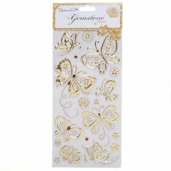Papermania Gemstone Stickers - Butterflies