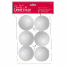 Create Christmas Make Your Own Polystyrene Decorations 7cm (6pcs) - Baubles