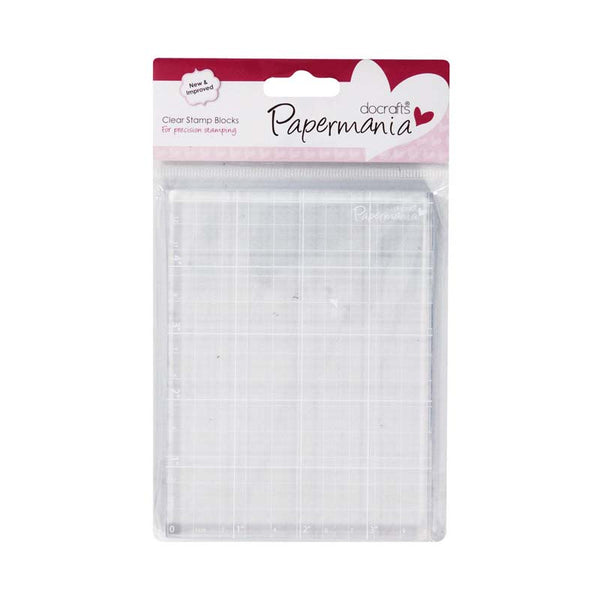 Papermania 4 x 5.25" Clear Stamp Block