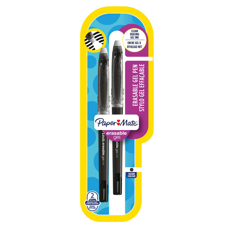 PaperMate InkJoy Erasable Gel Pen - Medium Blister (Pkd 2)