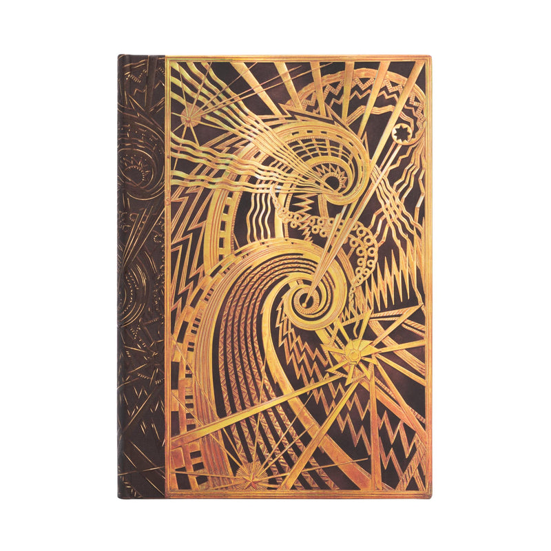 Paperblanks New York Deco The Chanin Spiral Midi Journal